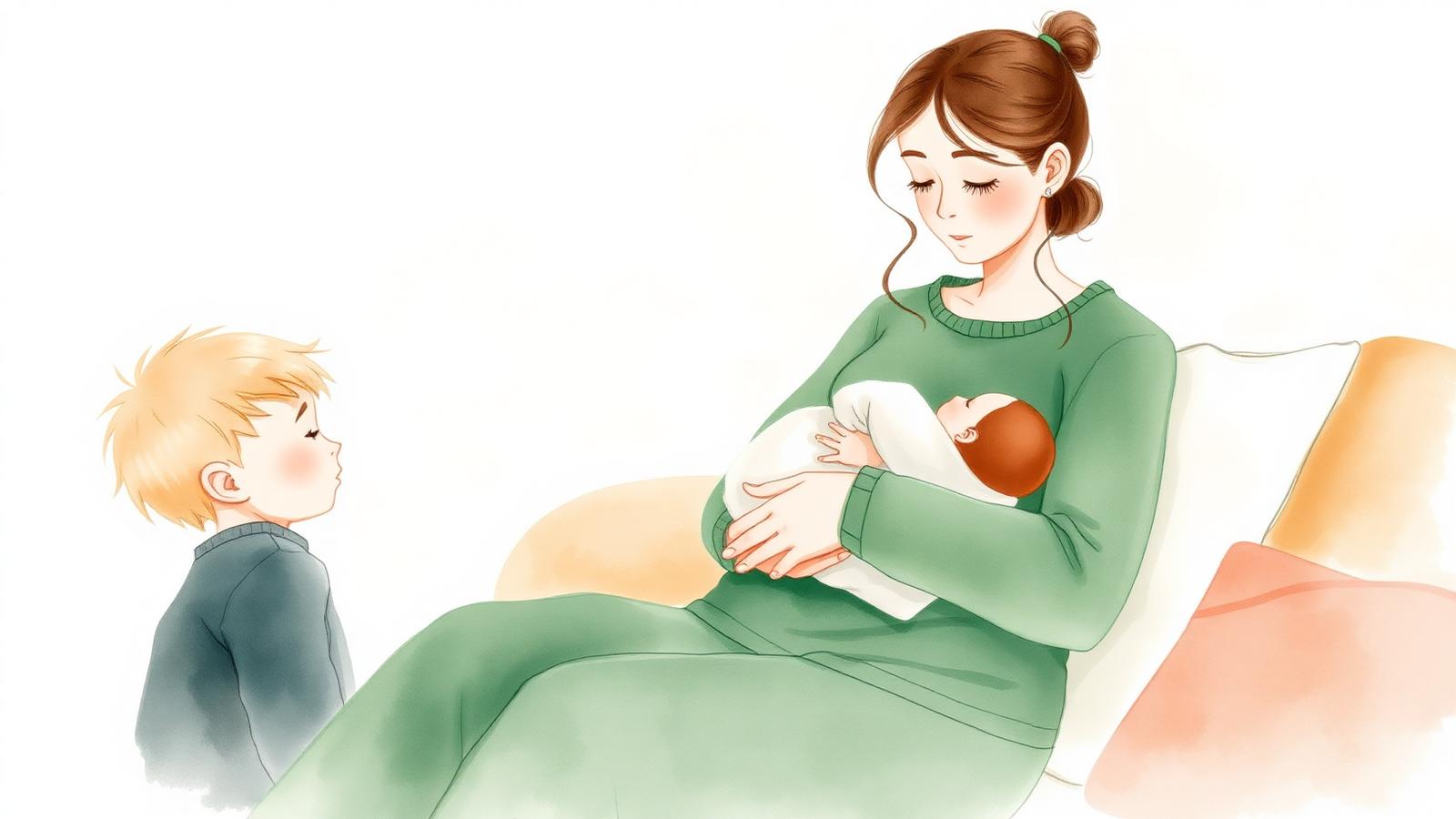 How to help a child name jealousy when a sibling arrives